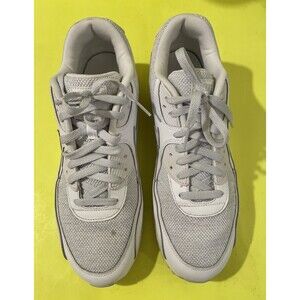 Nike Air Max 90 Essential 537384-134 Triple White Running Gym Size 11.5